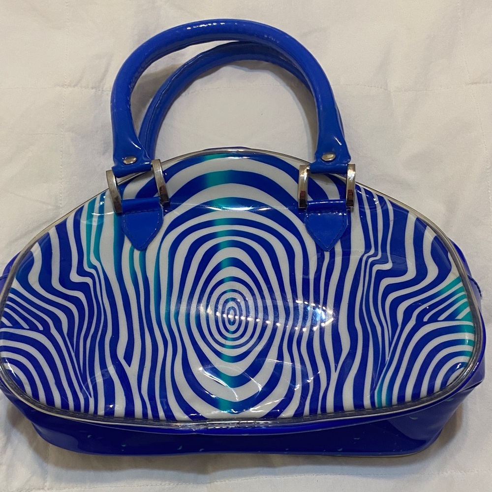 Cirque du Soleil O show Blue and White makeup bag